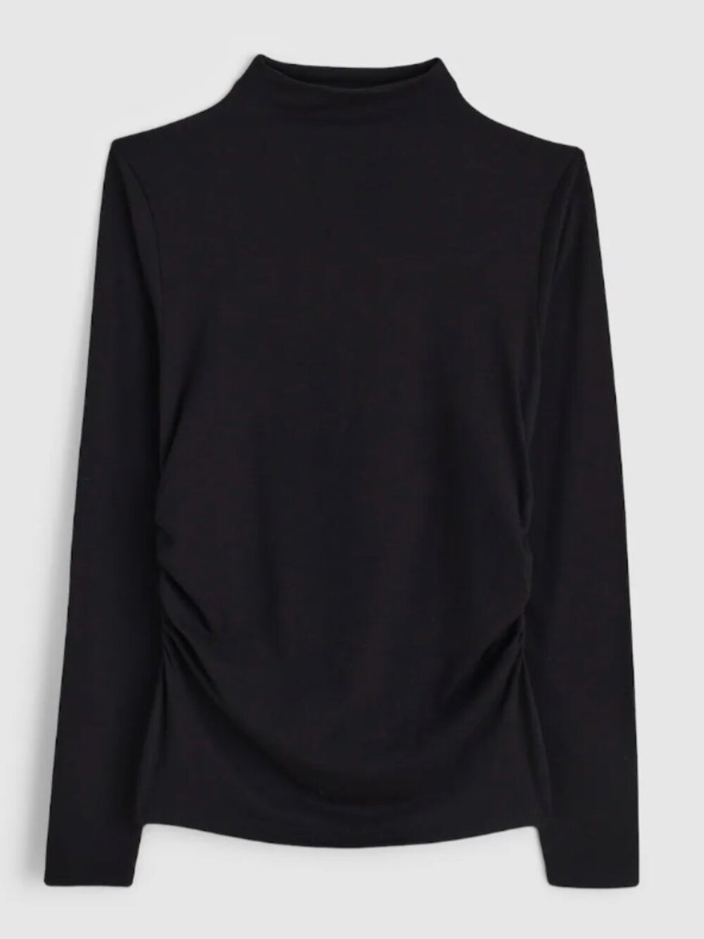 MADEWELL Ruched Mockneck Long-Sleeve Top Sz L - NWT!